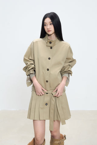 mid-length trench coat