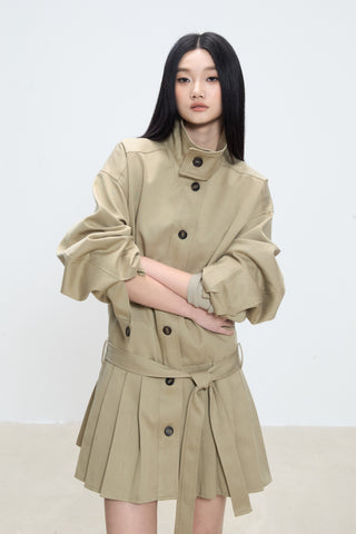 mid-length trench coat