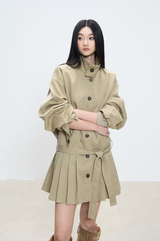 mid-length trench coat