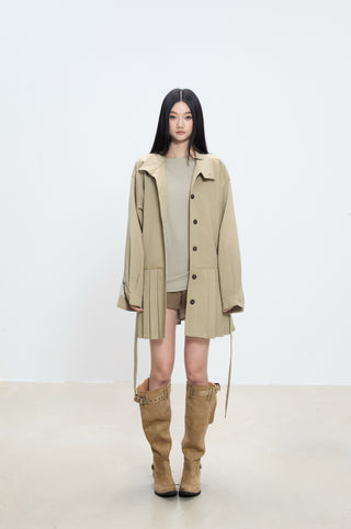 mid-length trench coat