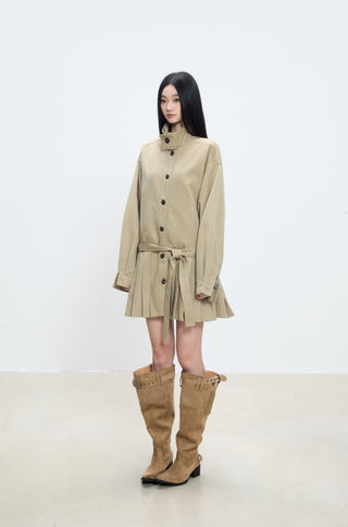 mid-length trench coat