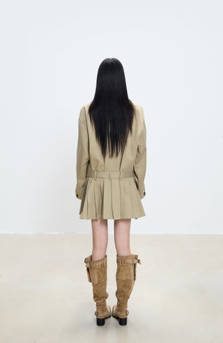 mid-length trench coat