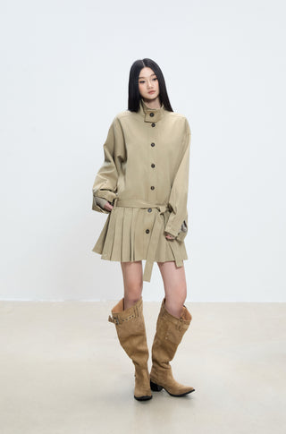 mid-length trench coat
