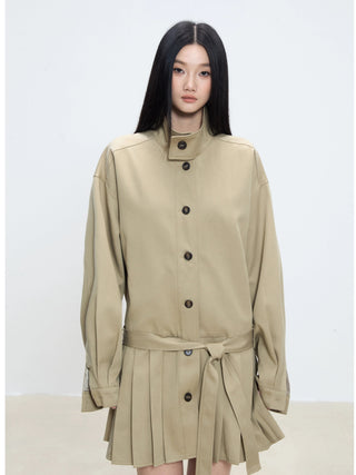 mid-length trench coat