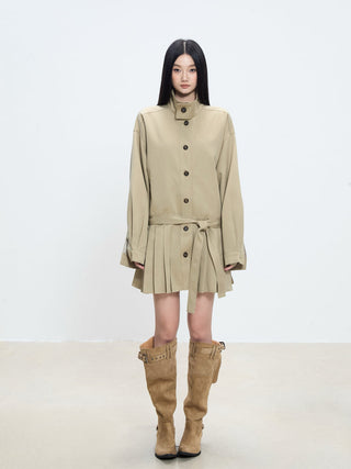 mid-length trench coat