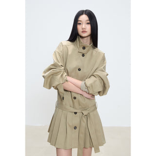 mid-length trench coat