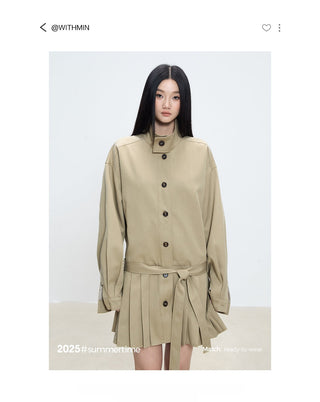 mid-length trench coat