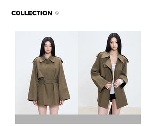 mid-length trench coat