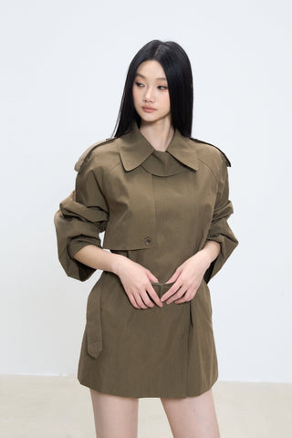 mid-length trench coat