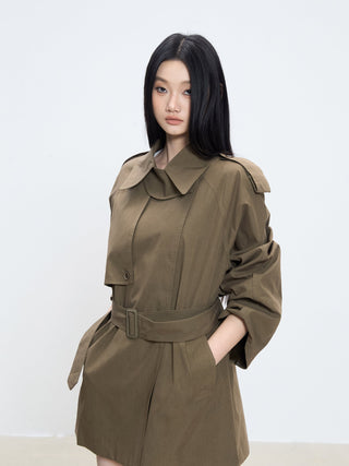mid-length trench coat