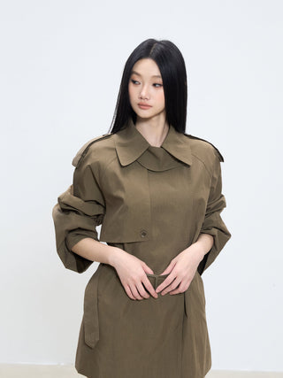 mid-length trench coat