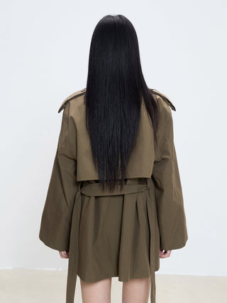 mid-length trench coat