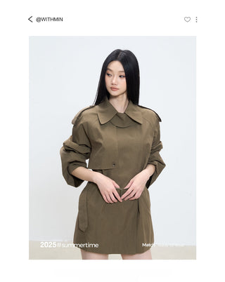 mid-length trench coat