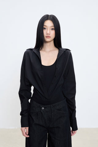 fake two-piece top