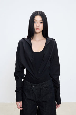 fake two-piece top