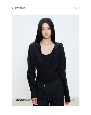 fake two-piece top