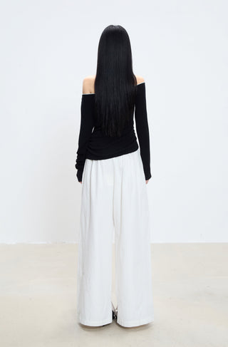 strapless shoulder top