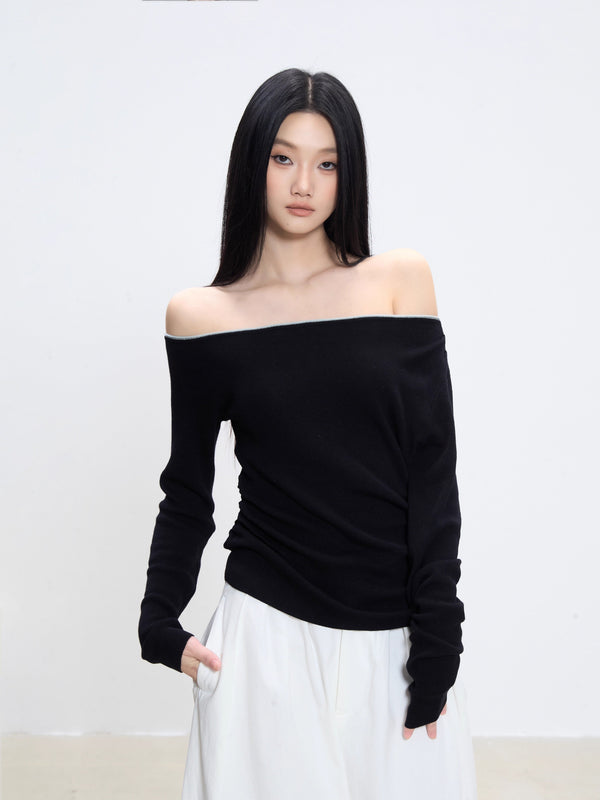 strapless shoulder top