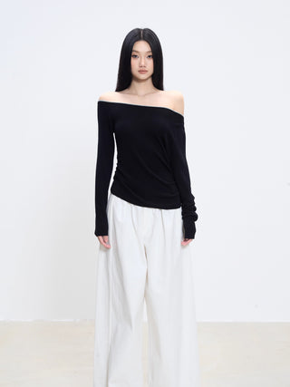 strapless shoulder top