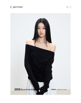 strapless shoulder top