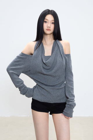 halter sweater top