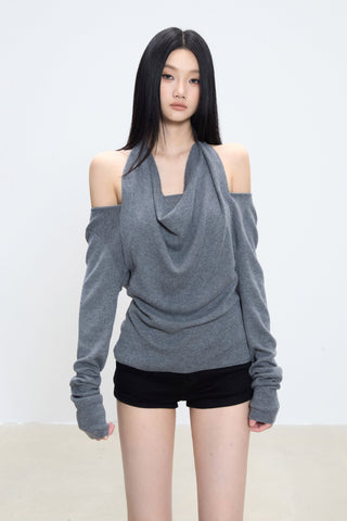 halter sweater top