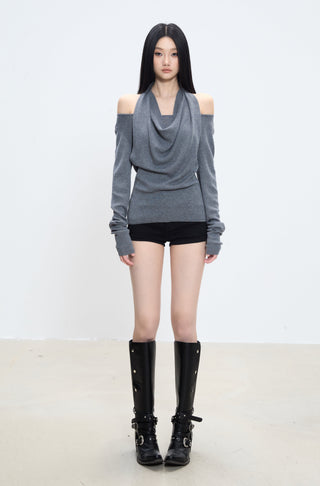 halter sweater top