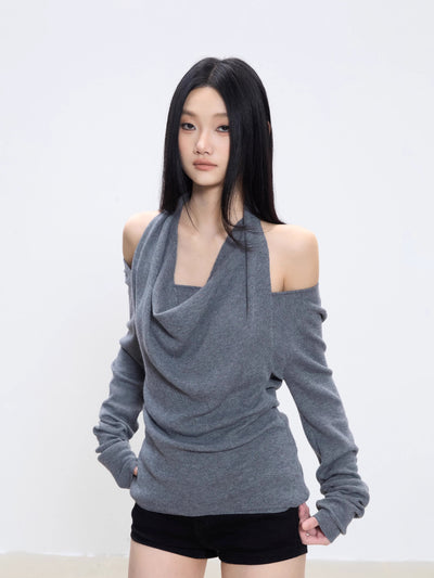 halter sweater top