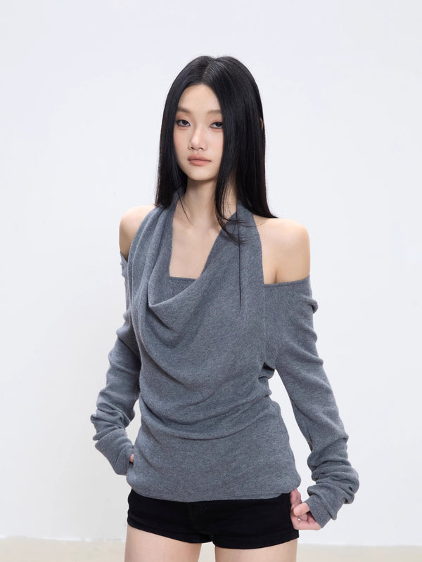 halter sweater top