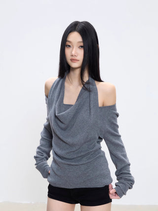 halter sweater top