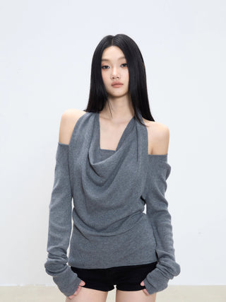 halter sweater top
