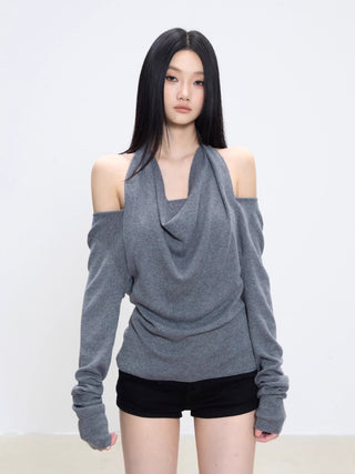 halter sweater top