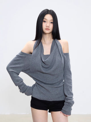 halter sweater top