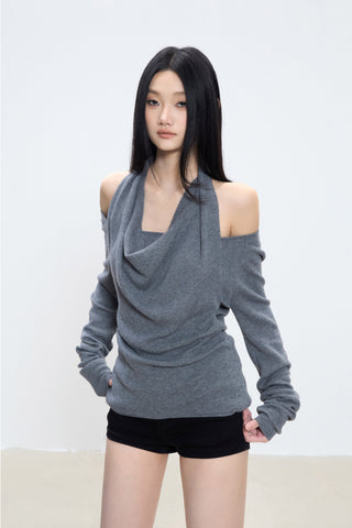 halter sweater top
