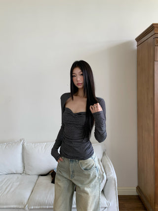 square collar top