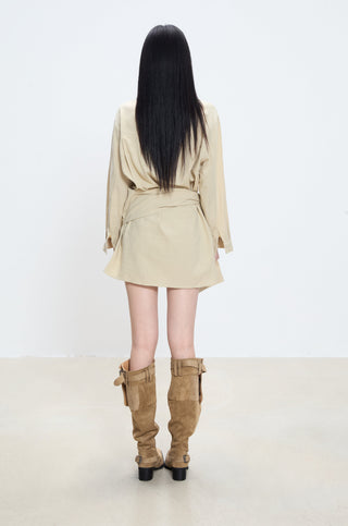 mid-length shirt top