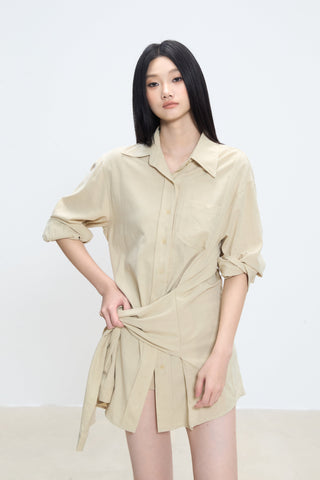 mid-length shirt top