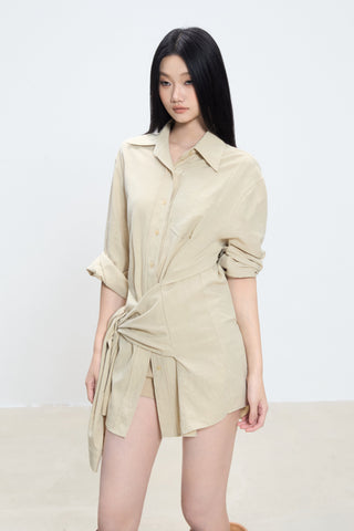 mid-length shirt top
