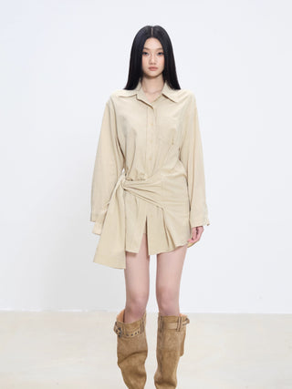 mid-length shirt top