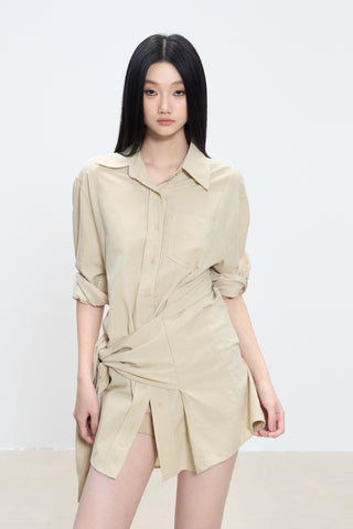 mid-length shirt top