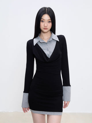 fake two-piece dress