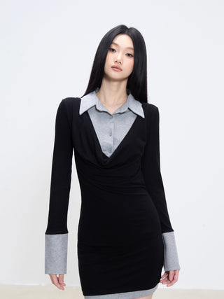 fake two-piece dress