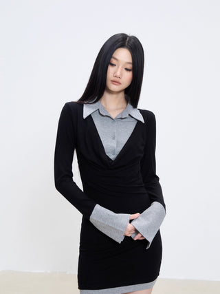 fake two-piece dress