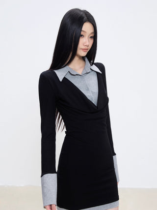 fake two-piece dress