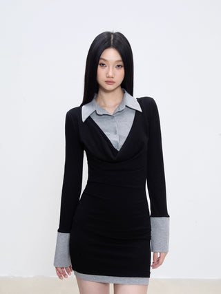 fake two-piece dress