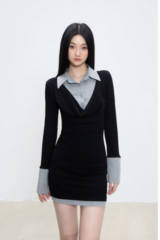 fake two-piece dress