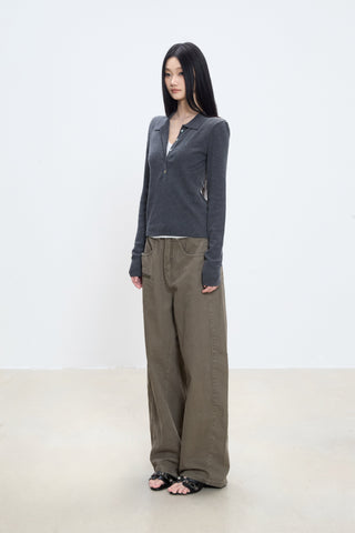 polo knit top