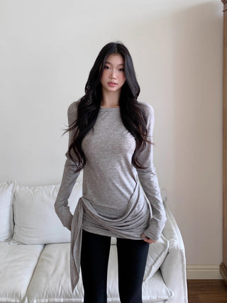 slim mid-length top