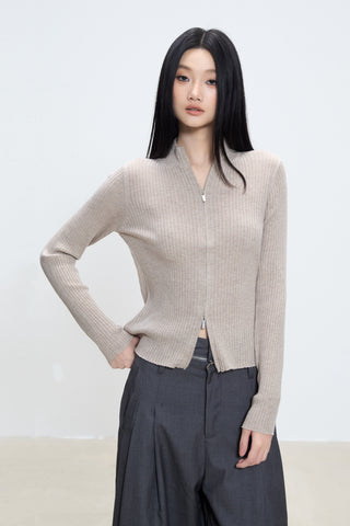 slim cardigan coat
