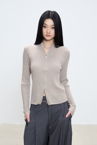 slim cardigan coat